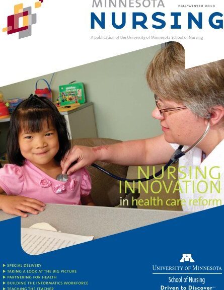 Revista de enfermería de Minnesota, Otoño/Invierno 2010 - Escuela de Enfermería...